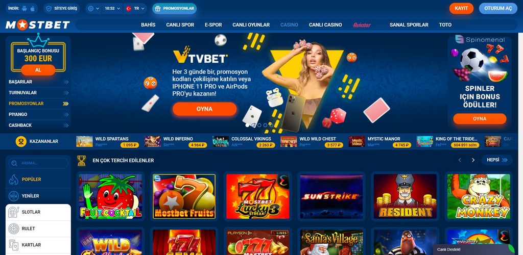 Mostbet KG — ставки на спорт и азартные игры в Кыргызстане